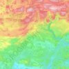 Topografische kaart 83440, hoogte, reliëf