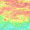 Topografische kaart Loireauxence, hoogte, reliëf