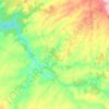 Topografische kaart Ledesma, hoogte, reliëf