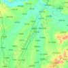 Topografische kaart Dehui, hoogte, reliëf