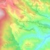 Topografische kaart Muro en Cameros, hoogte, reliëf