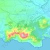 Topografische kaart Canteras, hoogte, reliëf