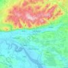 Topografische kaart Clackmannanshire, hoogte, reliëf