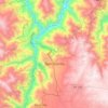 Topografische kaart Querobamba, hoogte, reliëf