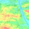Topografische kaart Tawstock, hoogte, reliëf