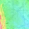 Topografische kaart Fort Collins, hoogte, reliëf