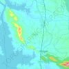 Topografische kaart Rengali, hoogte, reliëf