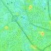 Topografische kaart Karet Semanggi, hoogte, reliëf