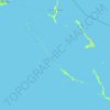 Topografische kaart Exuma, hoogte, reliëf