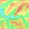Topografische kaart La Romaine, hoogte, reliëf