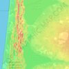 Topografische kaart 40600, hoogte, reliëf