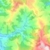 Topografische kaart Anievas, hoogte, reliëf