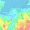 Topografische kaart Tréflez, hoogte, reliëf