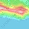 Topografische kaart Pisak, hoogte, reliëf
