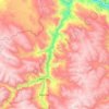 Topografische kaart Vilca, hoogte, reliëf