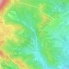 Topografische kaart Olano, hoogte, reliëf