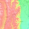 Topografische kaart Burt County, hoogte, reliëf