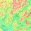 Topografische kaart Guilin, hoogte, reliëf