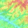 Topografische kaart Varaignes, hoogte, reliëf