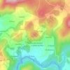 Topografische kaart Bascuas, hoogte, reliëf