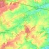 Topografische kaart Leefdaal, hoogte, reliëf