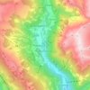 Topografische kaart Acquarossa, hoogte, reliëf