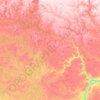 Topografische kaart Rivière Lepellé, hoogte, reliëf
