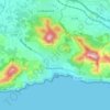 Topografische kaart 83320, hoogte, reliëf