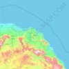 Topografische kaart Muscat, hoogte, reliëf
