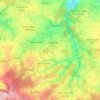 Topografische kaart Cesny-les-Sources, hoogte, reliëf