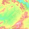 Topografische kaart Saceruela, hoogte, reliëf