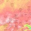 Topografische kaart Ulanqab, hoogte, reliëf