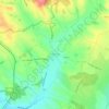 Topografische kaart Lapenche, hoogte, reliëf