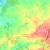 Topografische kaart Les Grands-Chézeaux, hoogte, reliëf