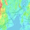 Topografische kaart New Haven, hoogte, reliëf
