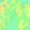 Topografische kaart Montezuma, hoogte, reliëf