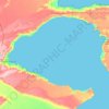 Topografische kaart Golfo Nuevo, hoogte, reliëf
