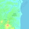 Topografische kaart Taman Nasional Way Kambas, hoogte, reliëf