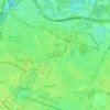 Topografische kaart Deurne-Zuid, hoogte, reliëf