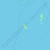 Topografische kaart Kepulauan Sangihe, hoogte, reliëf