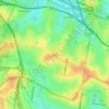 Topografische kaart Strathfield, hoogte, reliëf