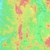Topografische kaart Horokanai, hoogte, reliëf
