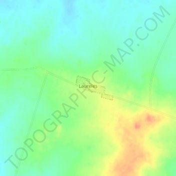 Topografische kaart Laureles, hoogte, reliëf