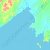 Topografische kaart Togiak, hoogte, reliëf