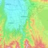 Topografische kaart Aizuwakamatsu, hoogte, reliëf