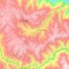 Topografische kaart Ahuaycha, hoogte, reliëf