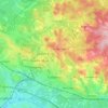 Topografische kaart Trzebinia, hoogte, reliëf