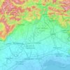 Topografische kaart Tagliamento / Tiliment, hoogte, reliëf