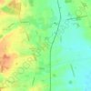 Topografische kaart Rowston, hoogte, reliëf