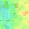 Topografische kaart Rumianek, hoogte, reliëf